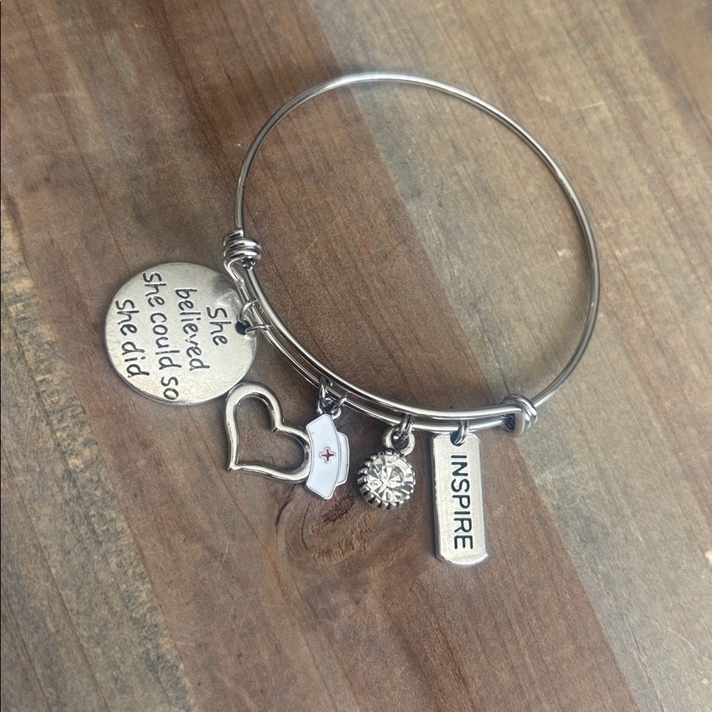 Nurse/Graduation/Student Inspirational Charm Bracelet/ Class of 2026